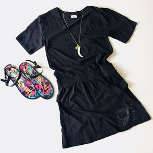 Pink VS Victoria’s Secret Black Cinch Waist Dress